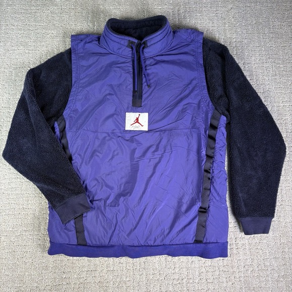 Nike Other - Nike Air Jordan Wings Of Flight Mens Size Medium Pullover Zip Jacket AH6255-416